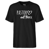 Herren T-Shirt Pastor mit Herz Größe S-3XL