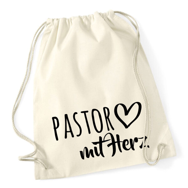 Turnbeutel Pastor mit Herz 12 Liter