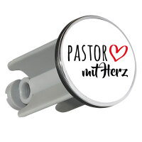 Waschbeckenstöpsel Pastor mit Herz 4cm Abflussstopfen