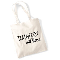 Jutebeutel Trainer mit Herz 10 Liter