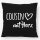 Kissen Cousin mit Herz 40x40cm