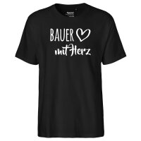 Herren T-Shirt Bauer mit Herz