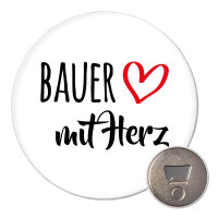 Magnet Bauer mit Herz 59mm Kühlschrankmagnet...