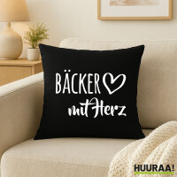 Kissen Bäcker mit Herz 40x40cm
