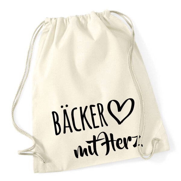 Turnbeutel Bäcker mit Herz 12 Liter
