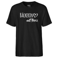 Herren T-Shirt B&auml;ckerin mit Herz