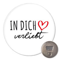 Magnet In dich verliebt 59mm Kühlschrankmagnet...