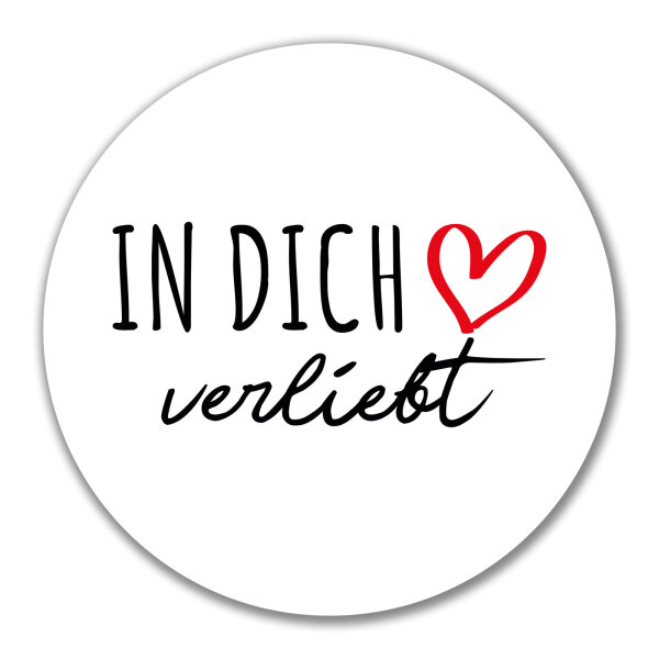 Aufkleber In dich verliebt 10cm Sticker
