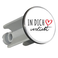 Waschbeckenstöpsel In dich verliebt 4cm Abflussstopfen