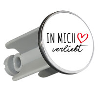 Waschbeckenstöpsel In mich verliebt 4cm Abflussstopfen