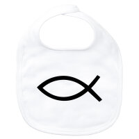 Baby Lätzchen Fische Symbol Klettverschluss