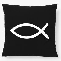 Kissen Fische Symbol 40x40cm