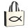 Jutetasche Fische Symbol 21 Liter Black