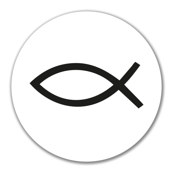 Aufkleber Fische Symbol 10cm Sticker