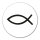 Aufkleber Fische Symbol 10cm Sticker