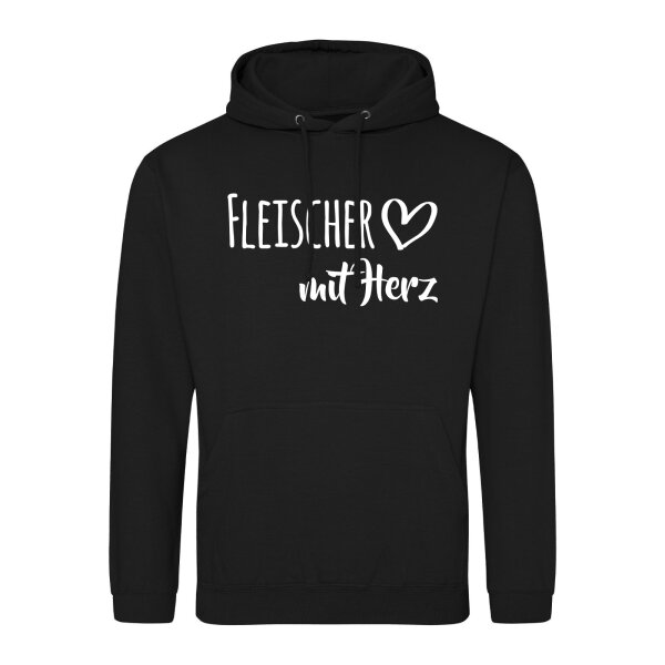 Unisex Hoodie Fleischer mit Herz Größe S-3XL