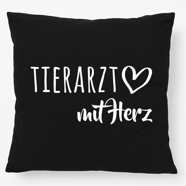 Kissen Tierarzt mit Herz 40x40cm