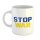 Kaffeetasse Stop War Weiß 330ml