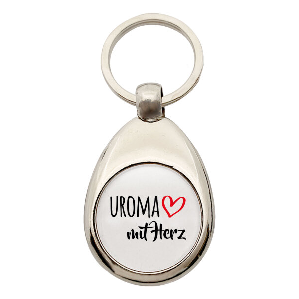 Schlüsselanhänger Uroma mit Herz