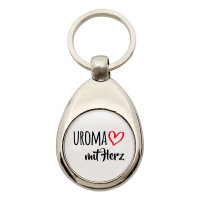 Schlüsselanhänger Uroma mit Herz