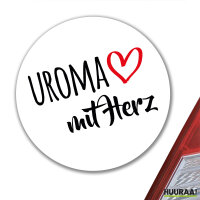 Aufkleber Uroma mit Herz 10cm Sticker