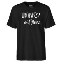 Herren T-Shirt Uropa mit Herz Größe S-3XL
