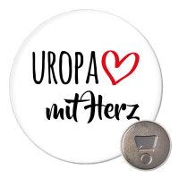 Magnet Uropa mit Herz 59mm Kühlschrankmagnet...