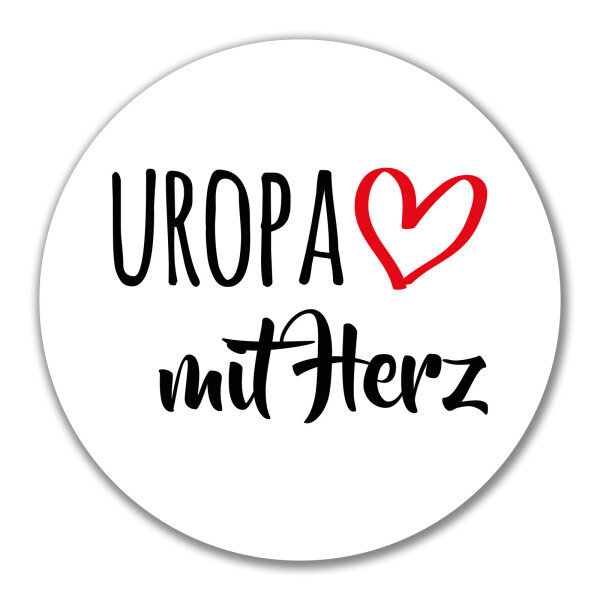Aufkleber Uropa mit Herz 10cm Sticker
