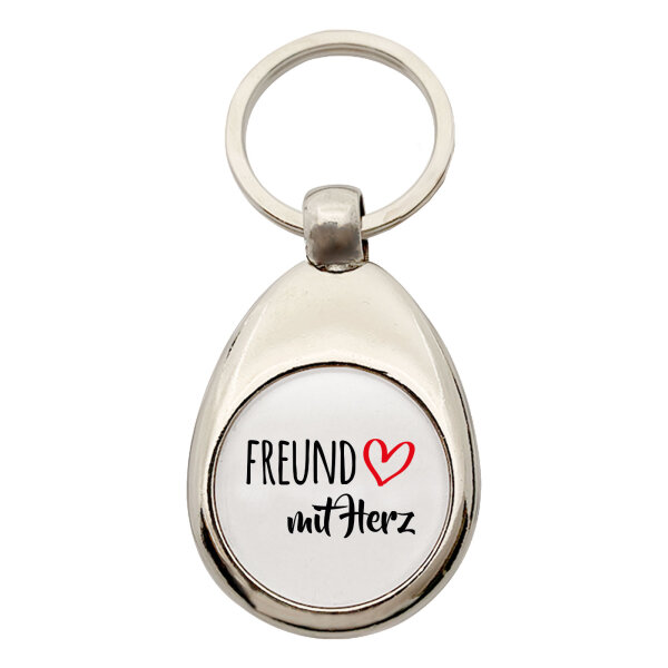 Schlüsselanhänger Freund mit Herz