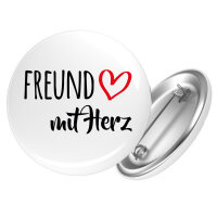 Button Freund mit Herz