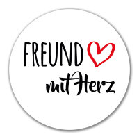 Aufkleber Freund mit Herz 10cm Sticker