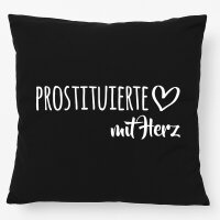 Kissen Prostituierte mit Herz 40x40cm