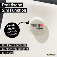 Magnet Vermieter mit Herz 59mm Kühlschrankmagnet Flaschenöffner
