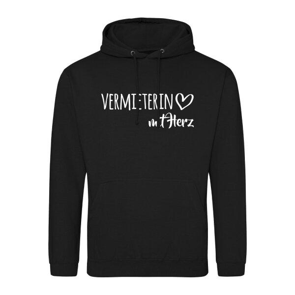 Unisex Hoodie Vermieterin mit Herz Größe S-3XL
