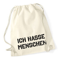 Turnbeutel Ich hasse Menschen 12 Liter