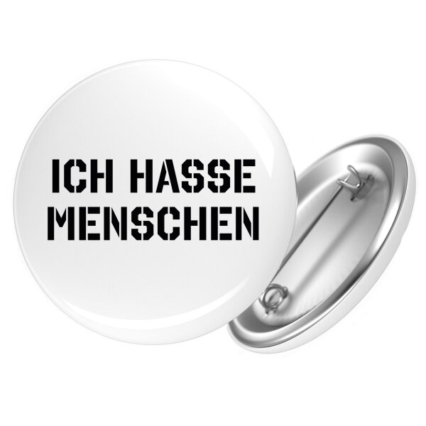 Button Ich hasse Menschen