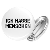 Button Ich hasse Menschen