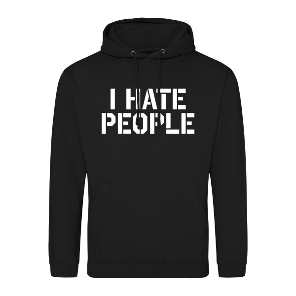 Unisex Hoodie I hate people Größe S-3XL