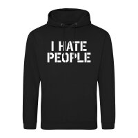 Unisex Hoodie I hate people Größe S-3XL