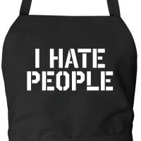 Schürze I hate people