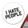 Aufkleber I hate people 10cm Sticker