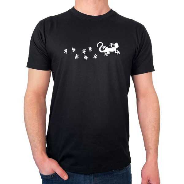 Herren T-Shirt Gecko Tapsen Größe S-3XL