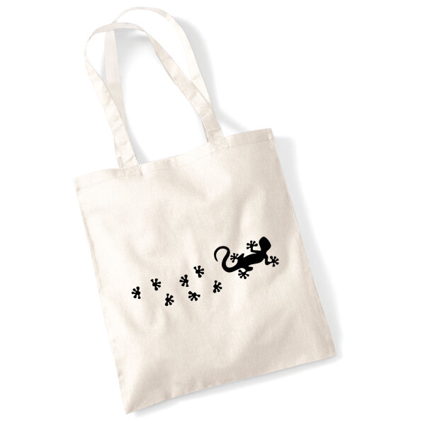 Jutebeutel Gecko Tapsen 10 Liter