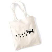 Jutebeutel Gecko Tapsen 10 Liter