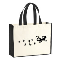 Jutetasche Gecko Tapsen 21 Liter Black