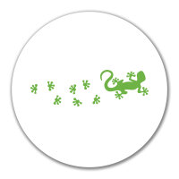 Aufkleber Gecko Tapsen 10cm Sticker