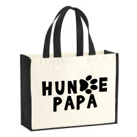 Jutetasche Hundepapa Tapse 21 Liter Black