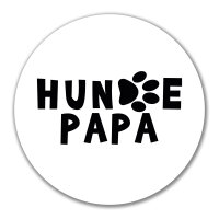 Aufkleber Hundepapa Tapse 10cm Sticker