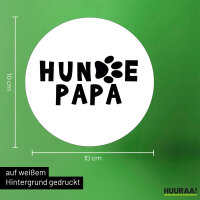 Aufkleber Hundepapa Tapse 10cm Sticker