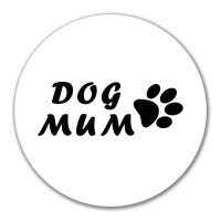 Aufkleber Dog Mum Tapse 10cm Sticker